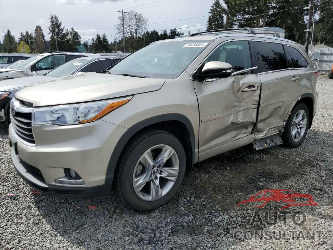 TOYOTA HIGHLANDER 2016 - 5TDDKRFH0GS249919