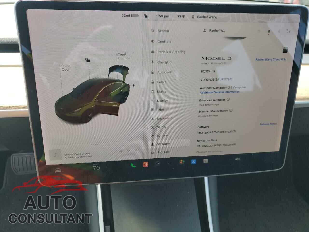 TESLA MODEL 3 2018 - 5YJ3E1EA1JF157951