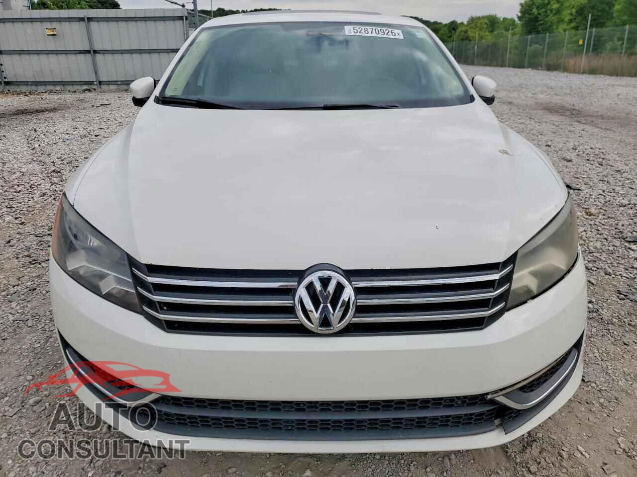 VOLKSWAGEN PASSAT 2012 - 1VWBN7A39CC093368