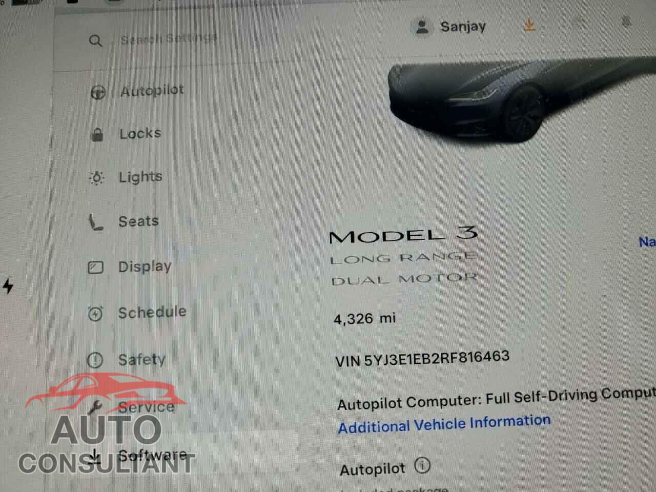 TESLA MODEL 3 2024 - 5YJ3E1EB2RF816463