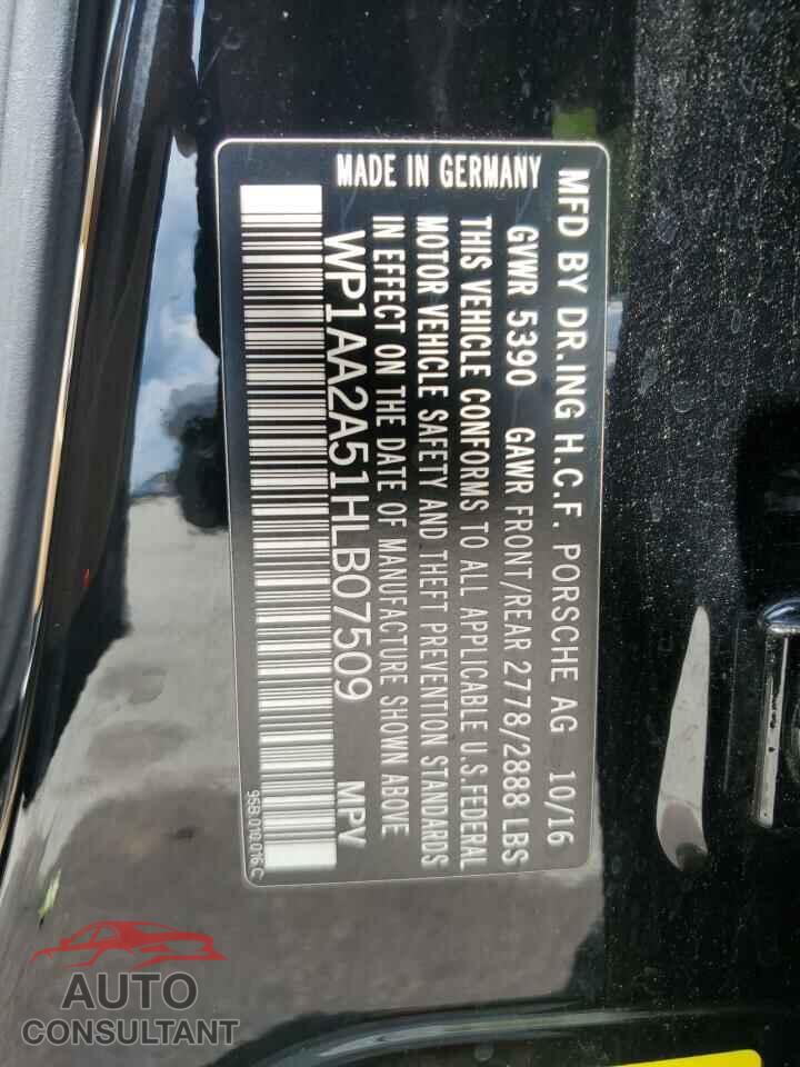 PORSCHE MACAN 2017 - WP1AA2A51HLB07509