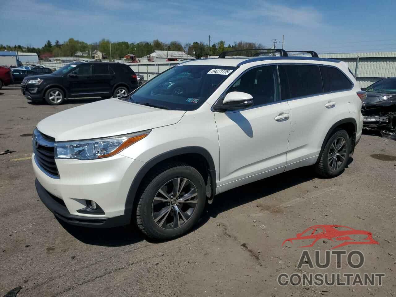 TOYOTA HIGHLANDER 2016 - 5TDJKRFH4GS336077