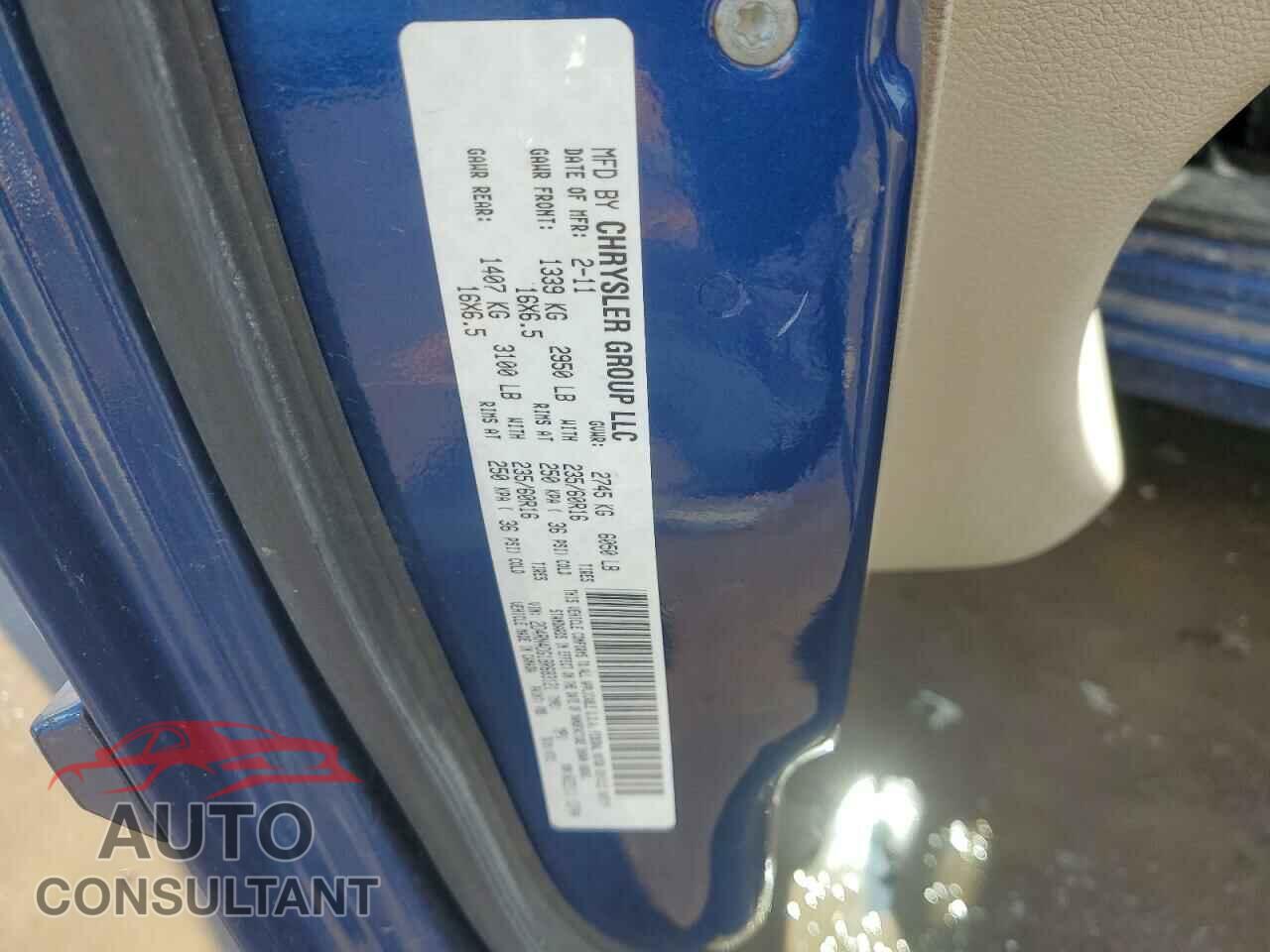 DODGE CARAVAN 2011 - 2D4RN4DG1BR683121