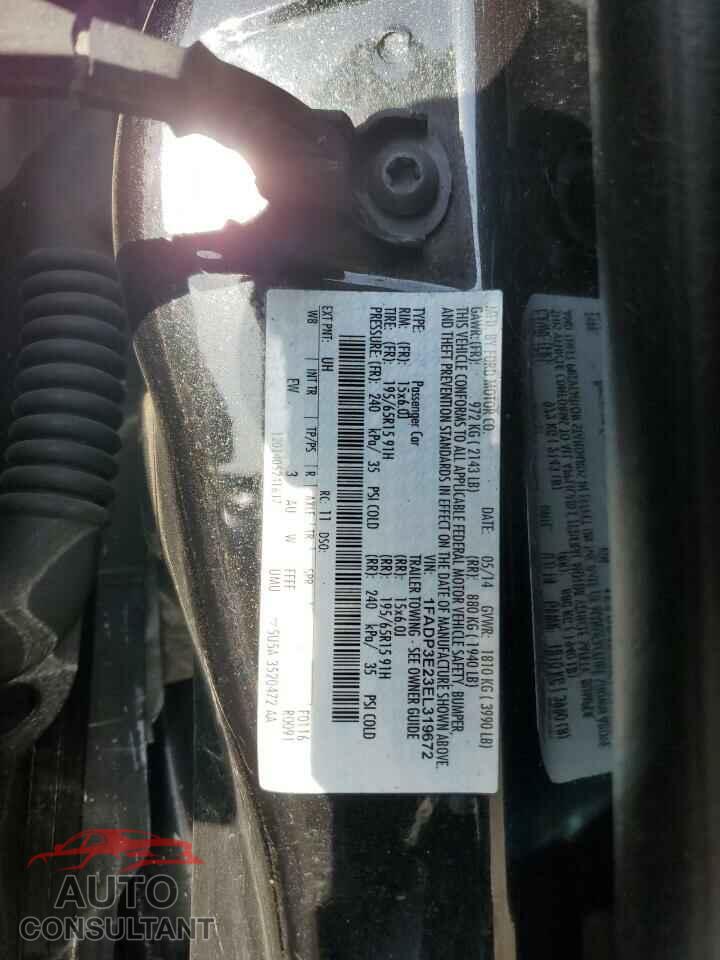 FORD FOCUS 2014 - 1FADP3E23EL319672