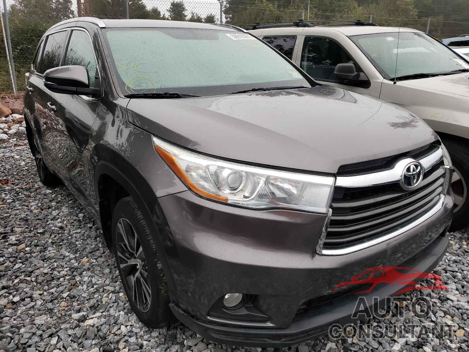 TOYOTA HIGHLANDER 2016 - 5TDJKRFHXGS242804