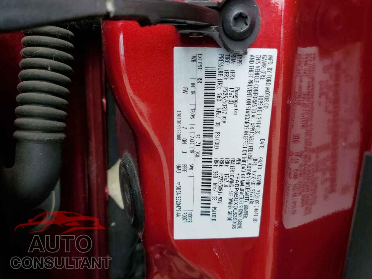 FORD CMAX 2013 - 1FADP5BUXDL535308