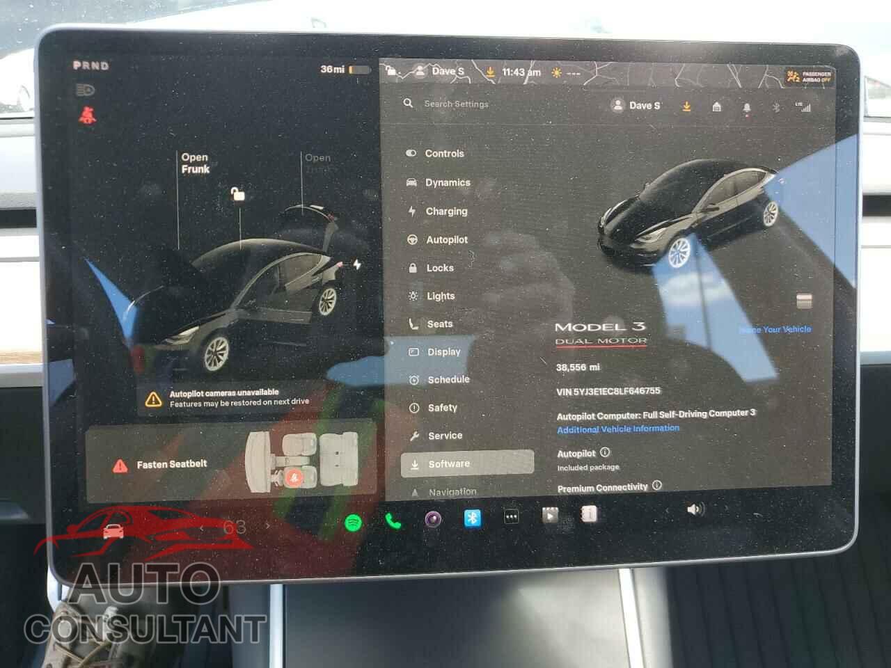 TESLA MODEL 3 2020 - 5YJ3E1EC8LF646755