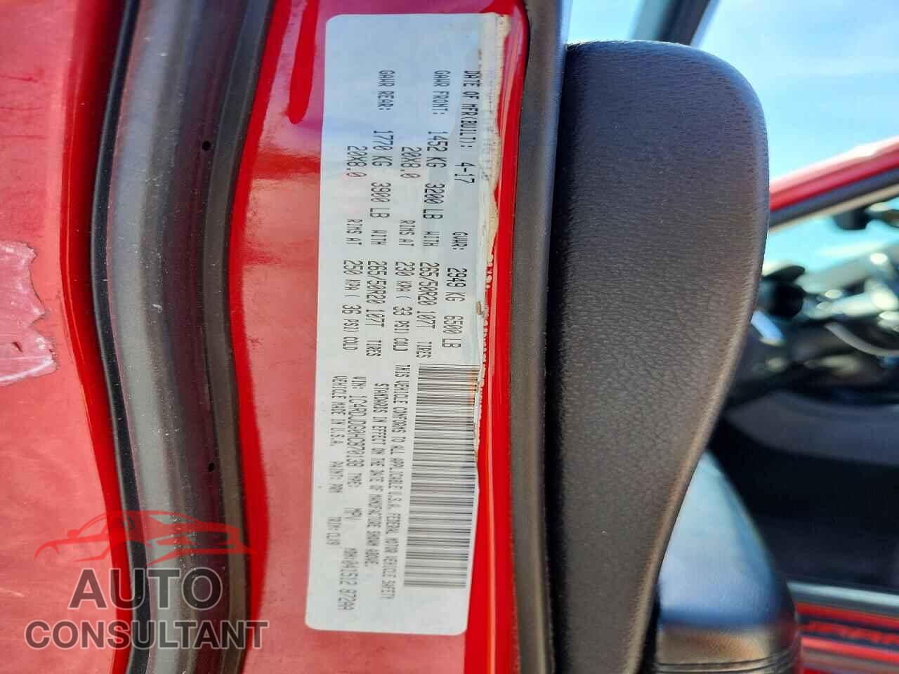 DODGE DURANGO 2017 - 1C4RDJDG0HC870138