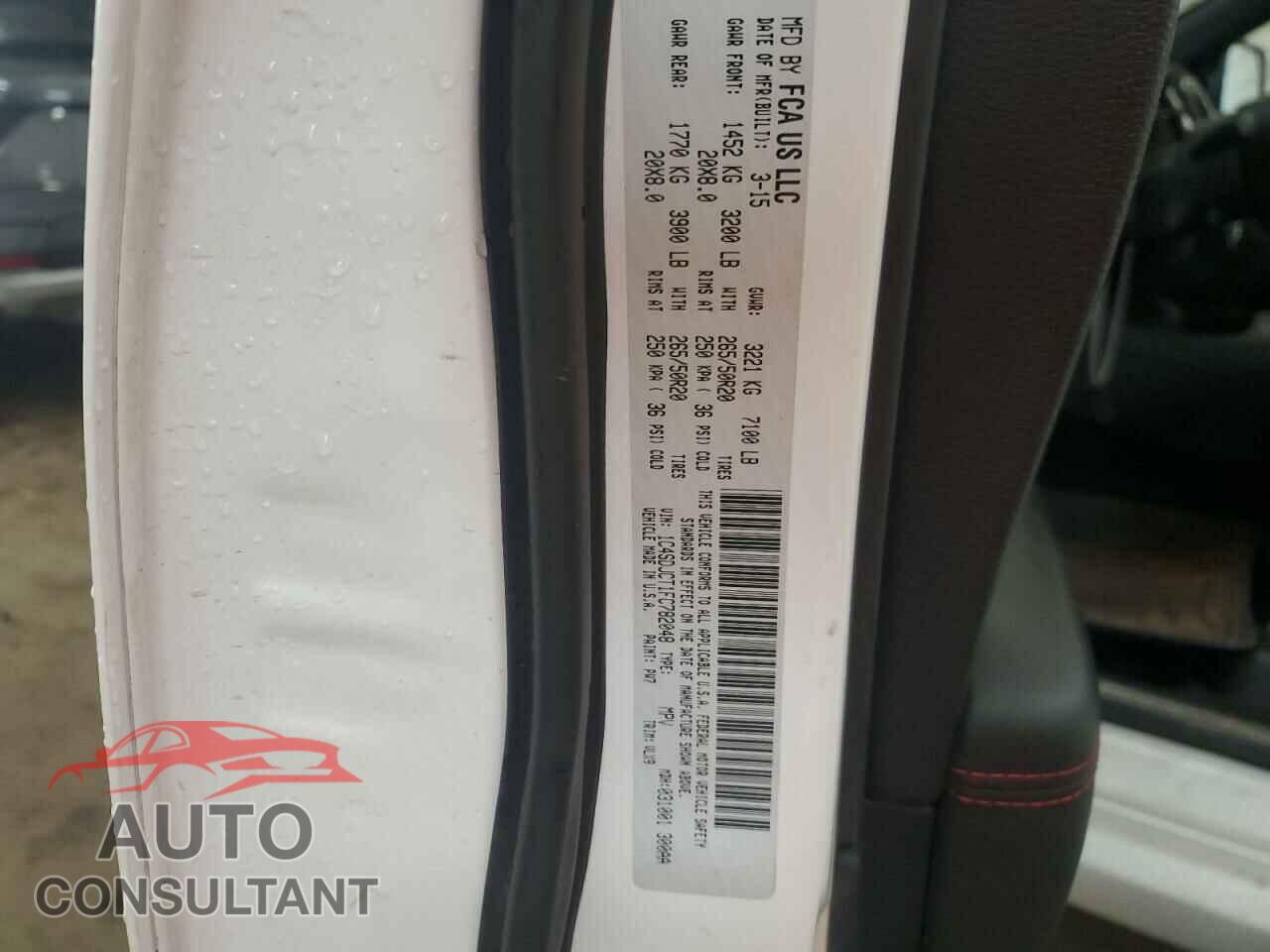 DODGE DURANGO 2015 - 1C4SDJCT1FC782048