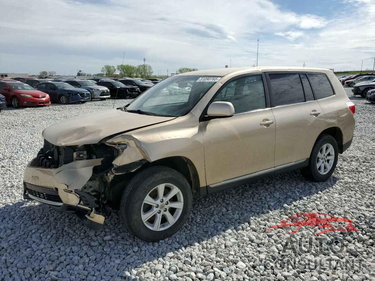 TOYOTA HIGHLANDER 2012 - 5TDBK3EH3CS095321