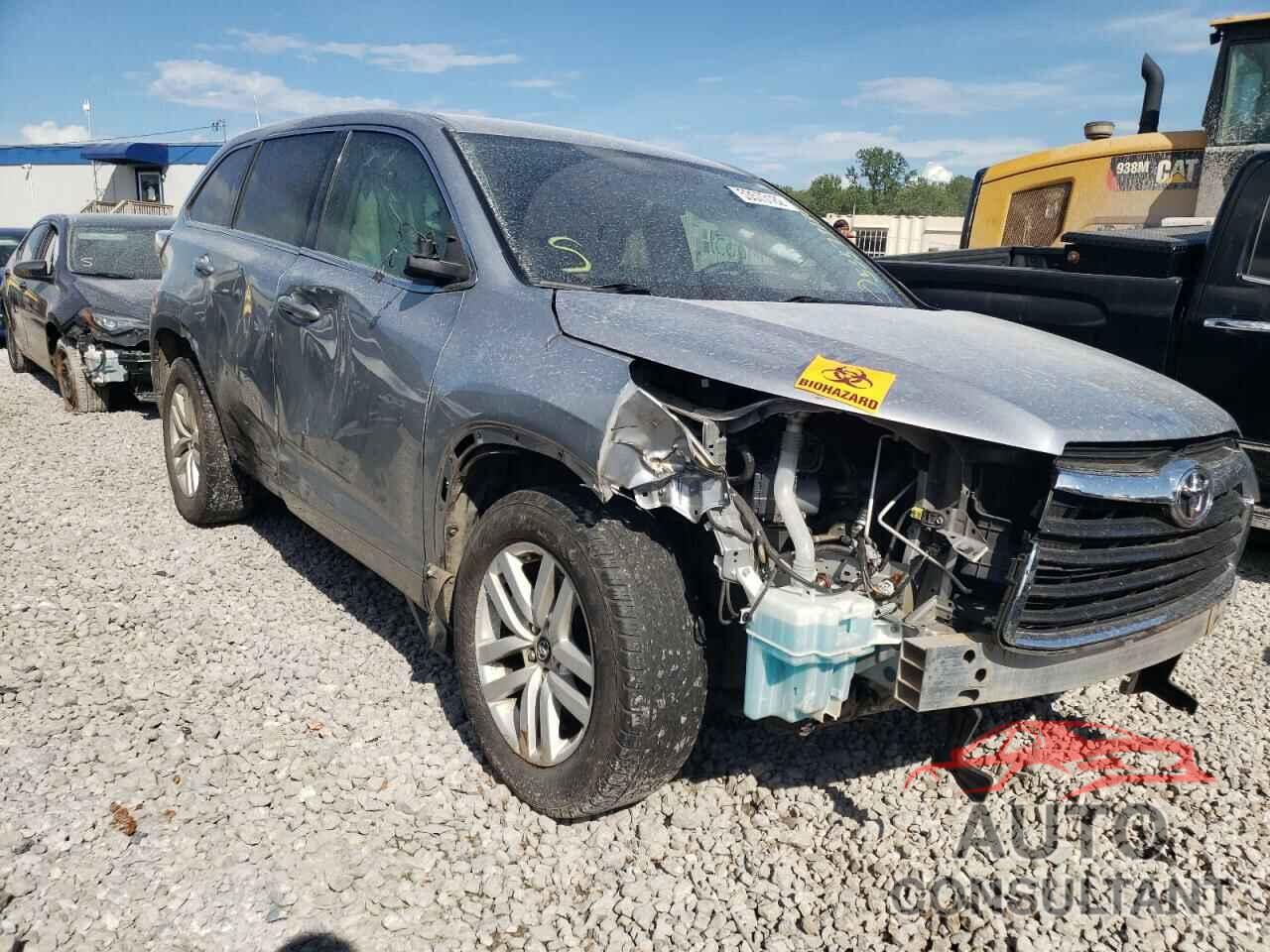 TOYOTA HIGHLANDER 2016 - 5TDZARFHXGS020558