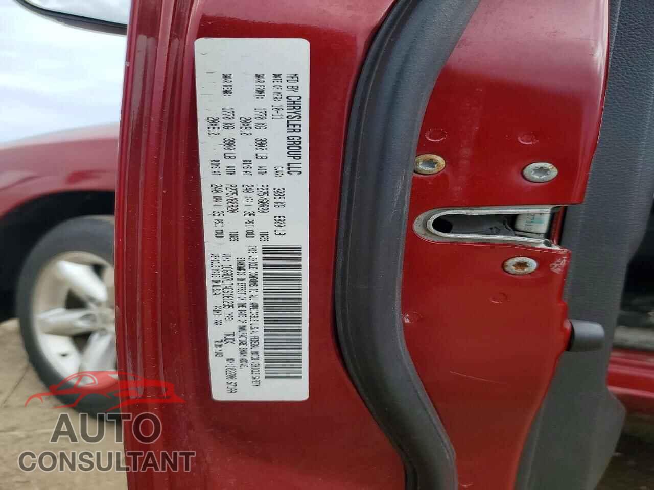DODGE RAM 1500 2012 - 1C6RD7LT4CS161235