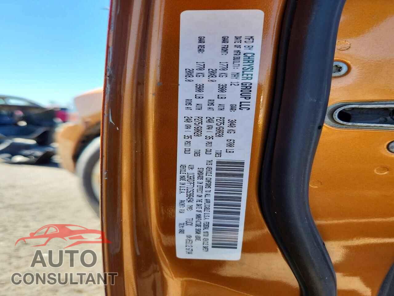 DODGE RAM 1500 2012 - 1C6RD7FT1CS286494
