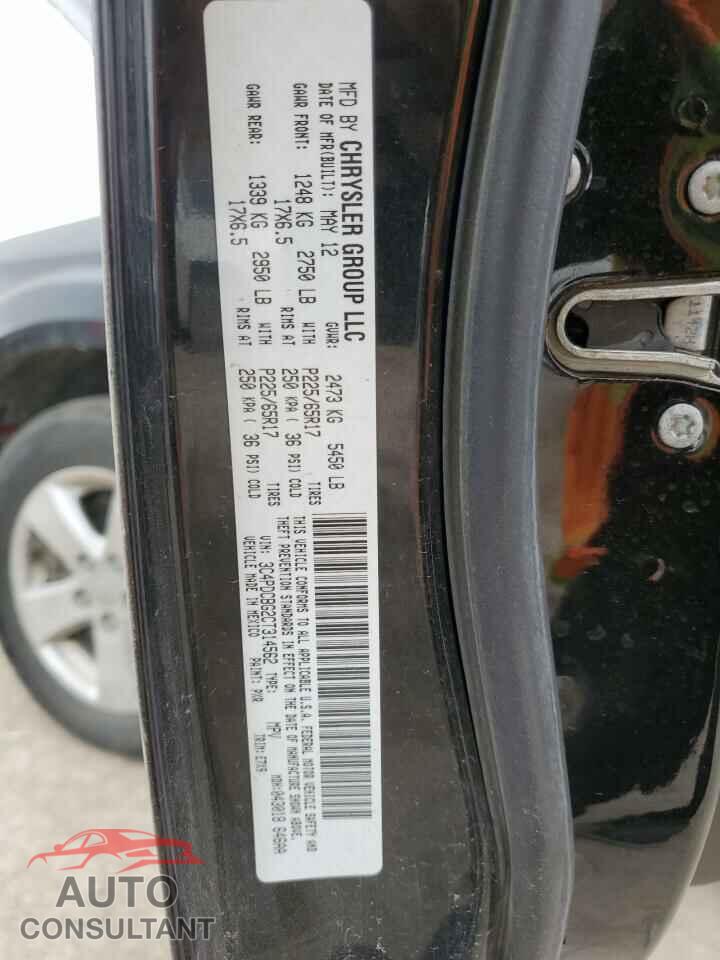 DODGE JOURNEY 2012 - 3C4PDCBG2CT314562