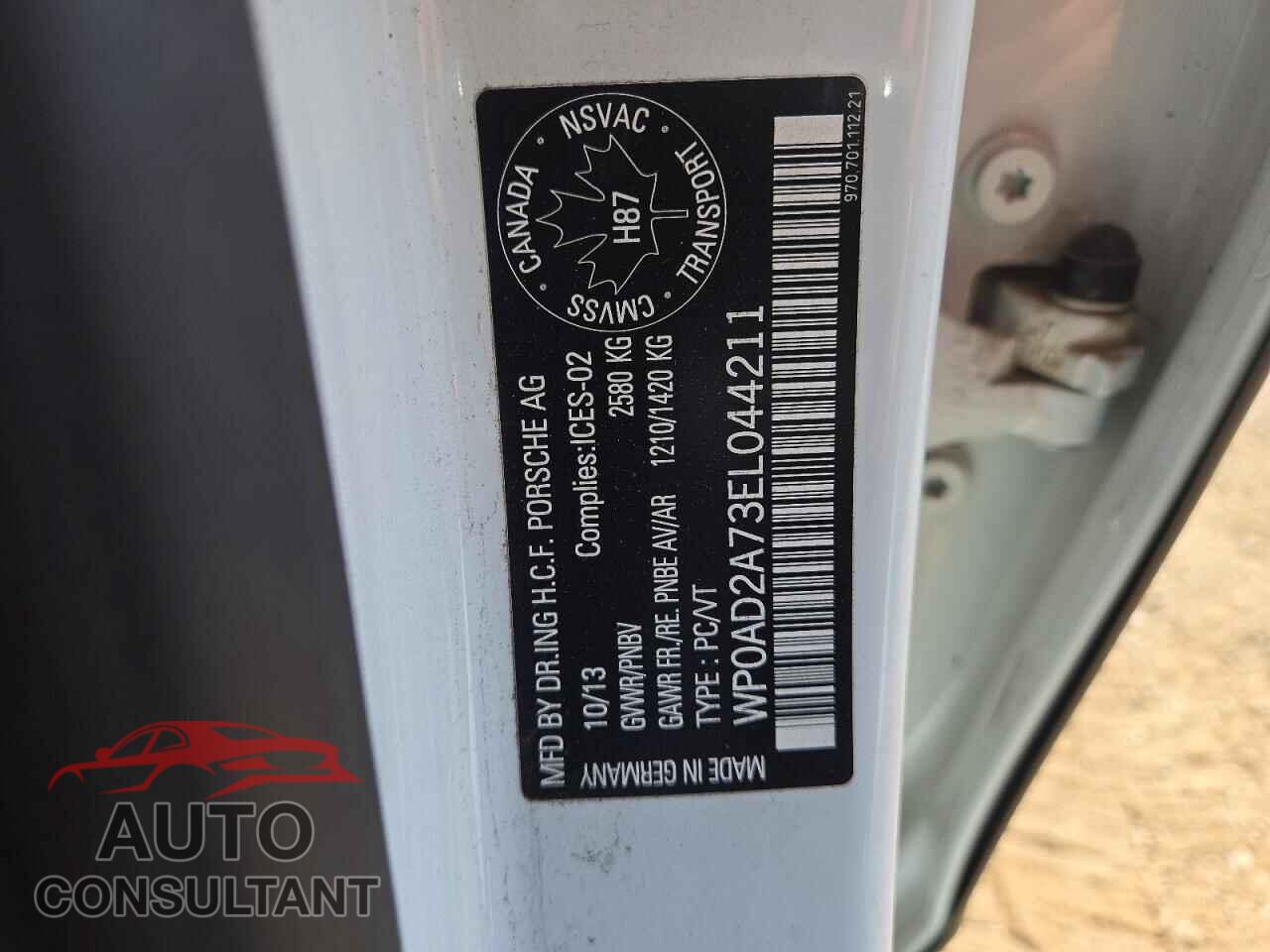 PORSCHE PANAMERA 2014 - WP0AD2A73EL044211