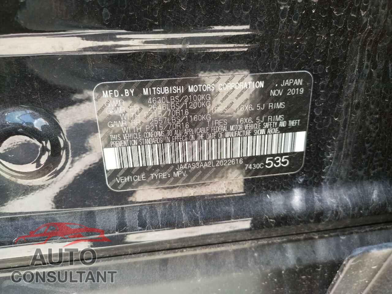 MITSUBISHI ECLIPSE 2020 - JA4AS3AA2LZ022616