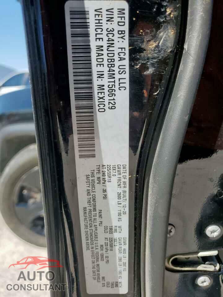JEEP COMPASS 2021 - 3C4NJDBB4MT566129