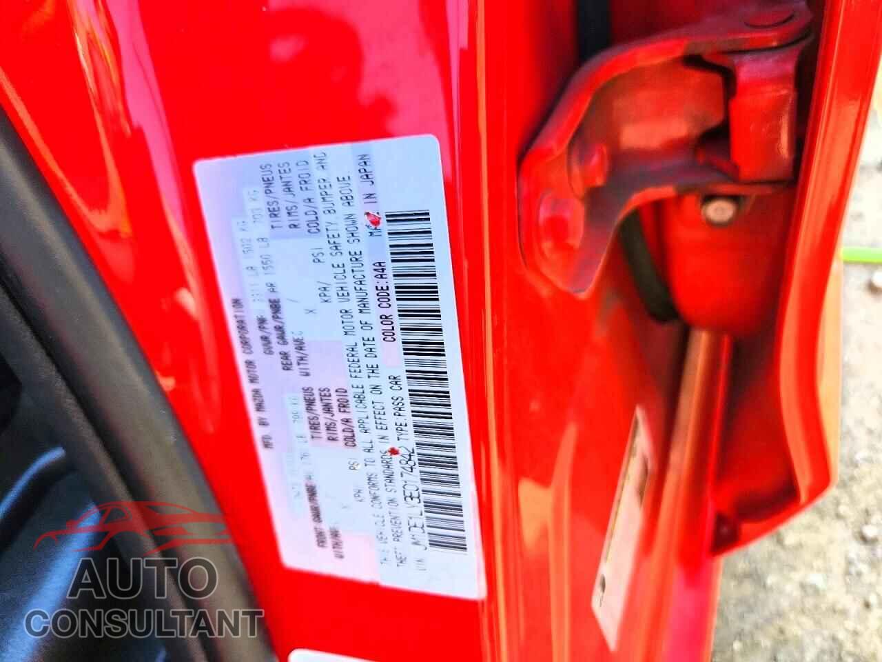 MAZDA 2 2014 - JM1DE1LY3E0174842