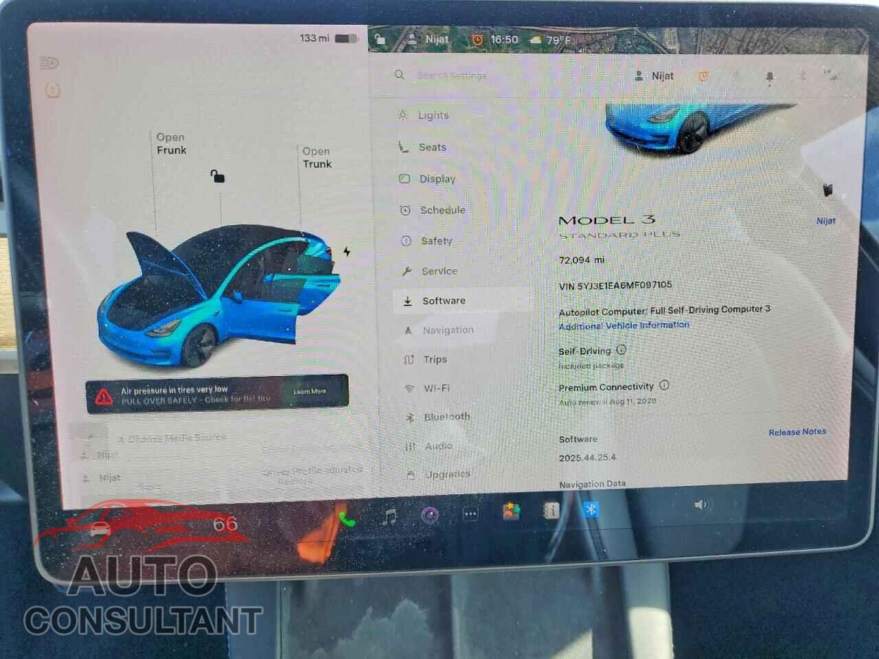 TESLA MODEL 3 2021 - 5YJ3E1EA6MF097105