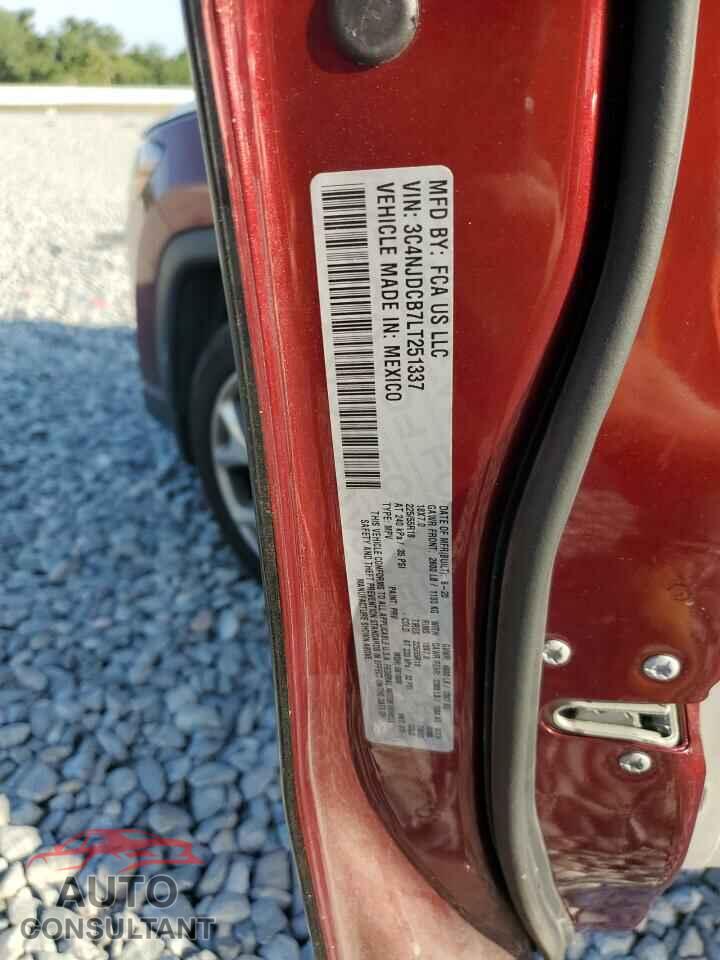 JEEP COMPASS 2020 - 3C4NJDCB7LT251337