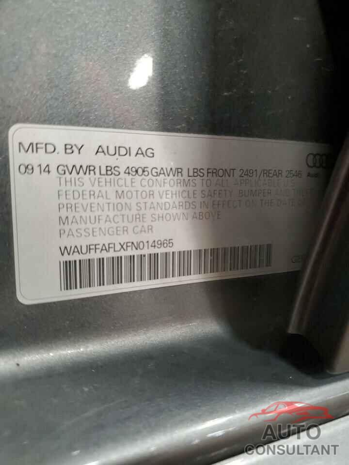 AUDI A4 2015 - WAUFFAFLXFN014965