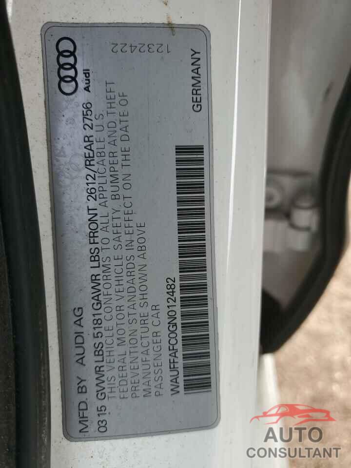 AUDI A6 2016 - WAUFFAFC0GN012482