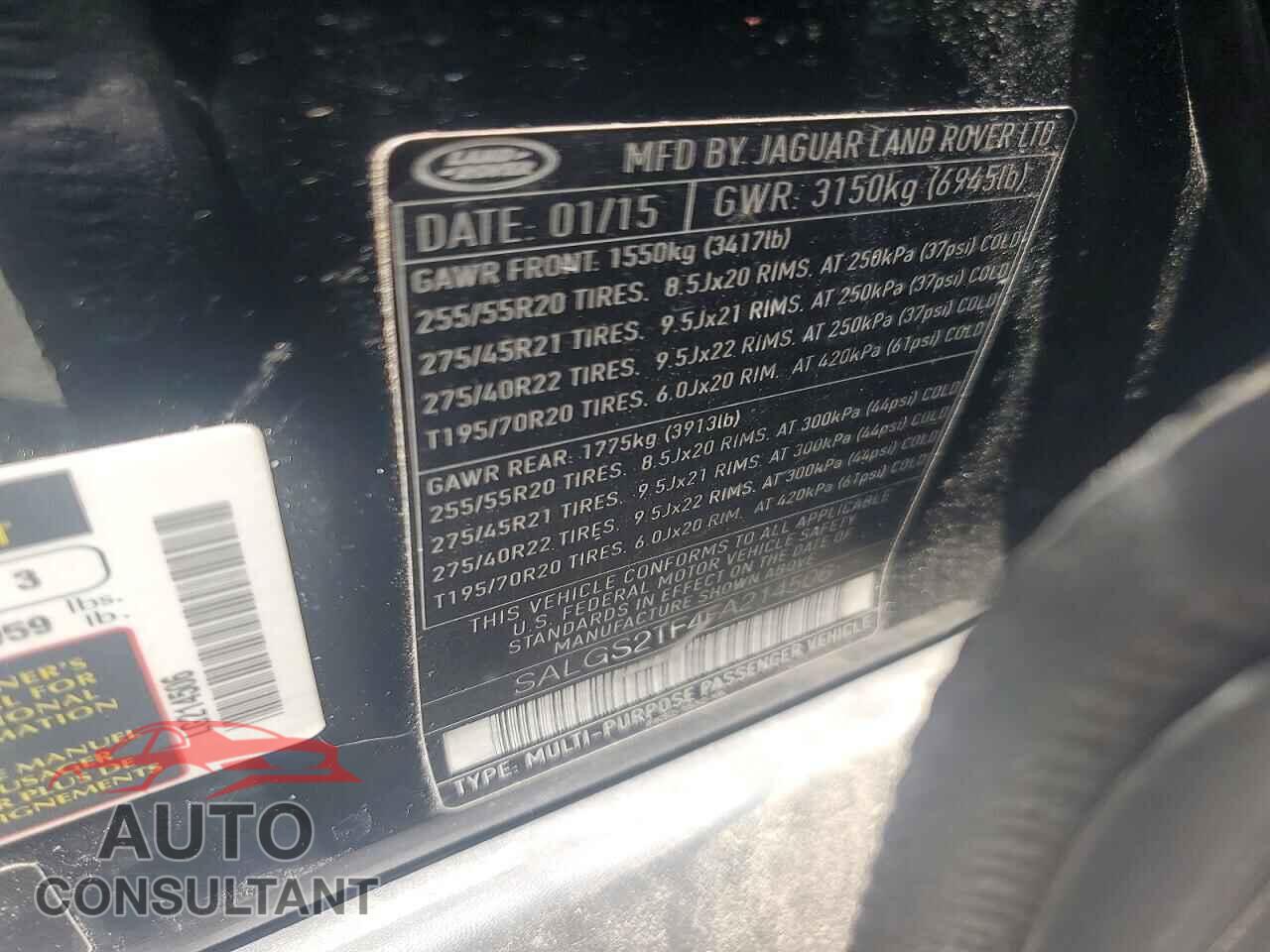 LAND ROVER RANGEROVER 2015 - SALGS2TF4FA214506
