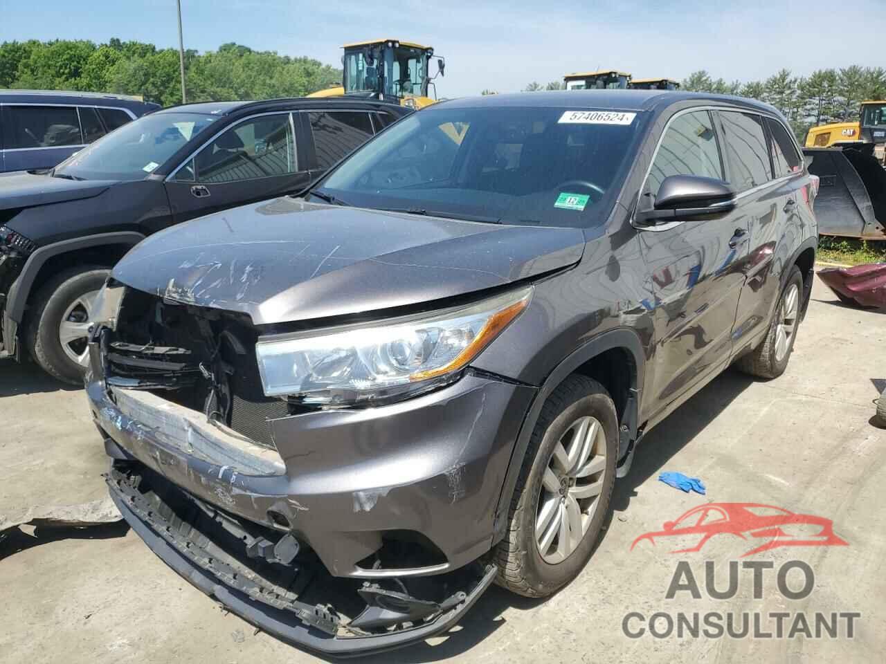 TOYOTA HIGHLANDER 2016 - 5TDBKRFH8GS271450