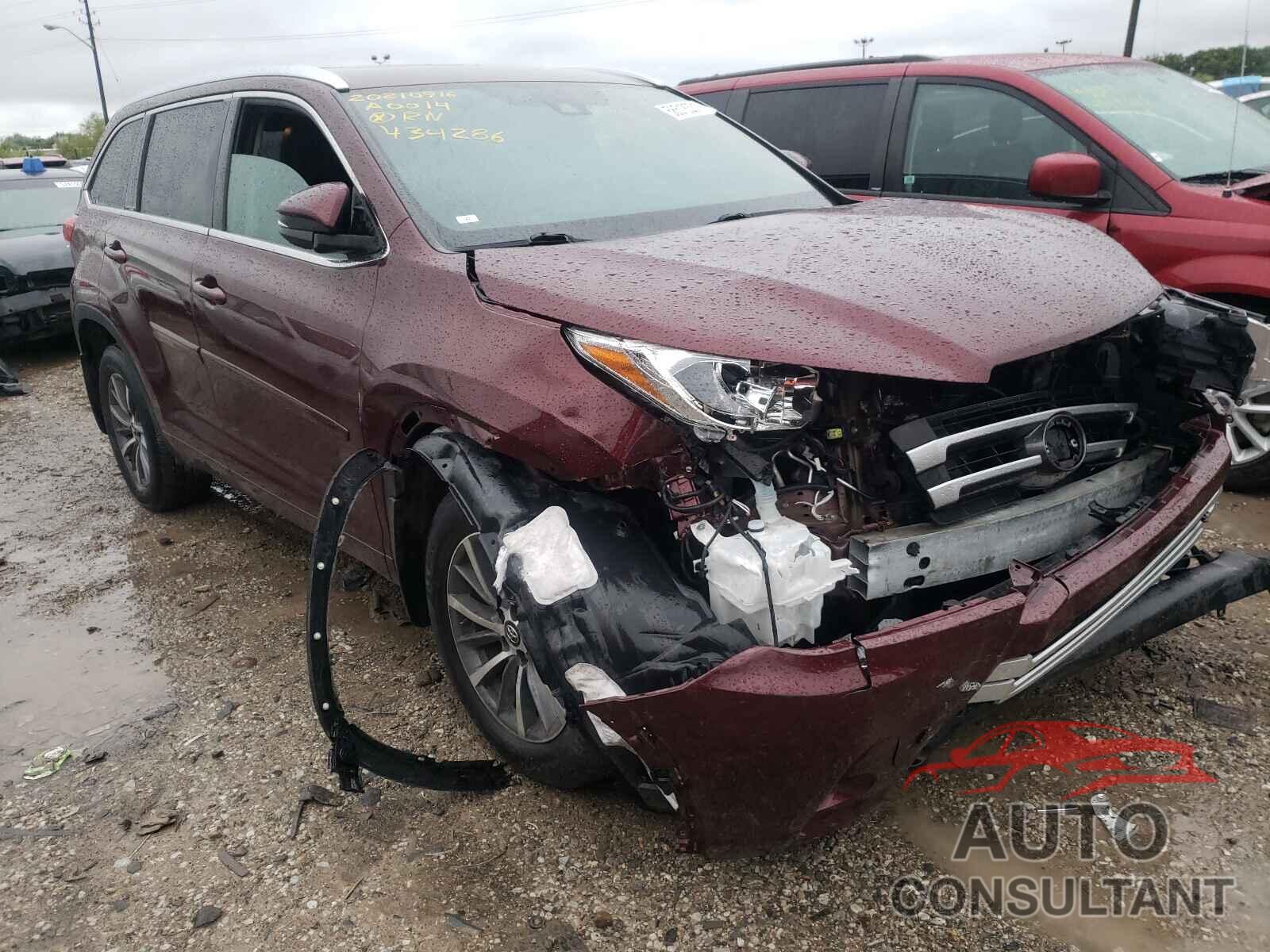 TOYOTA HIGHLANDER 2017 - 5TDJZRFH3HS434286