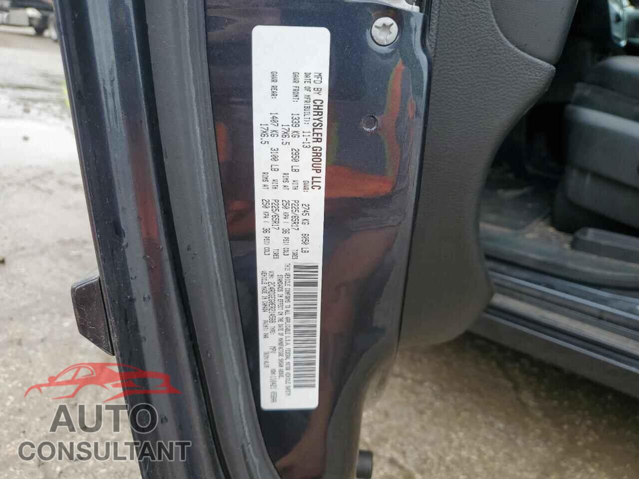 DODGE CARAVAN 2014 - 2C4RDGEG0ER214588