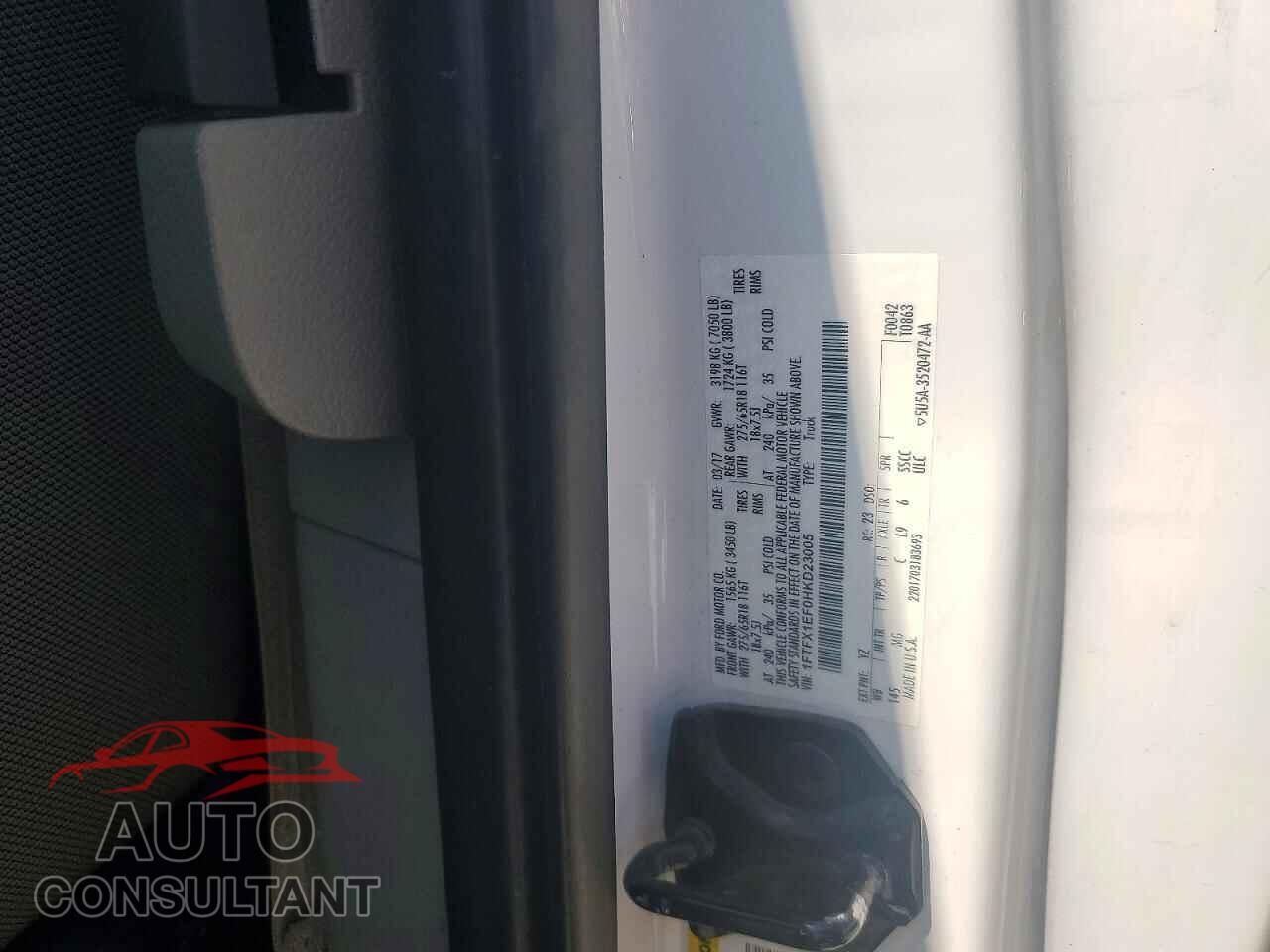 FORD F150 2017 - 1FTFX1EF0HKD23005