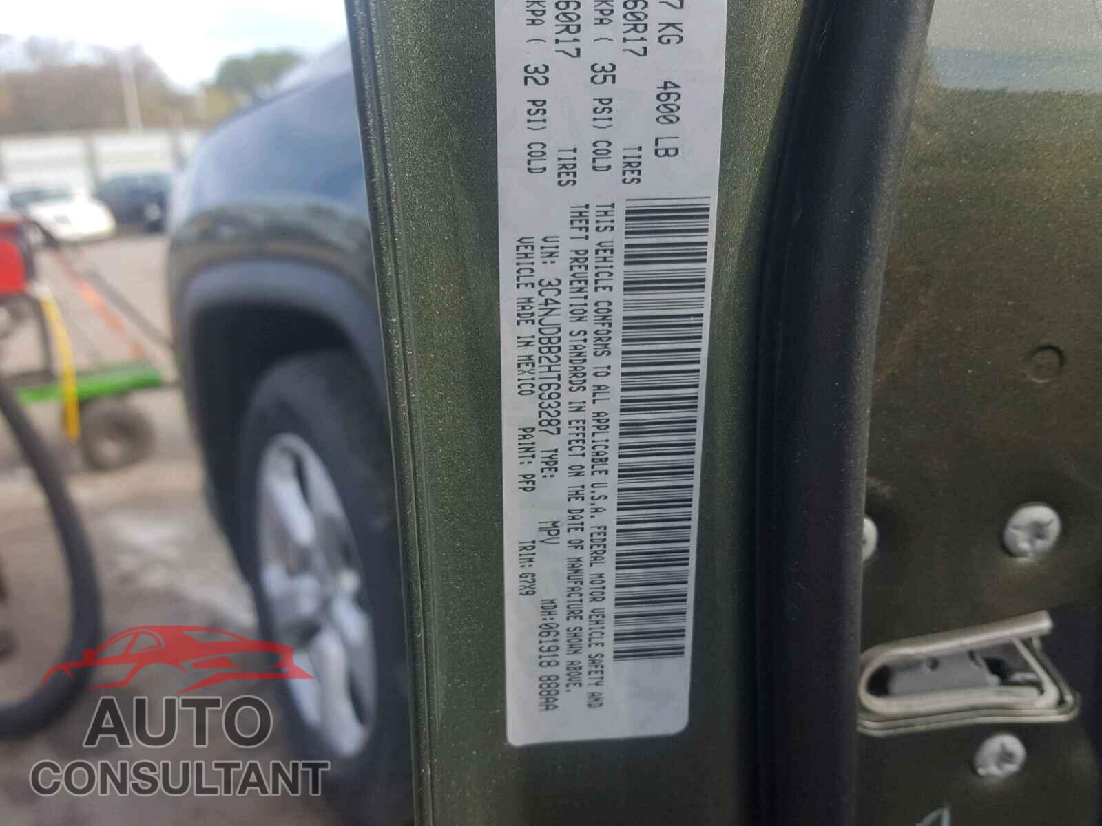JEEP COMPASS LA 2017 - 3C4NJDBB2HT693287