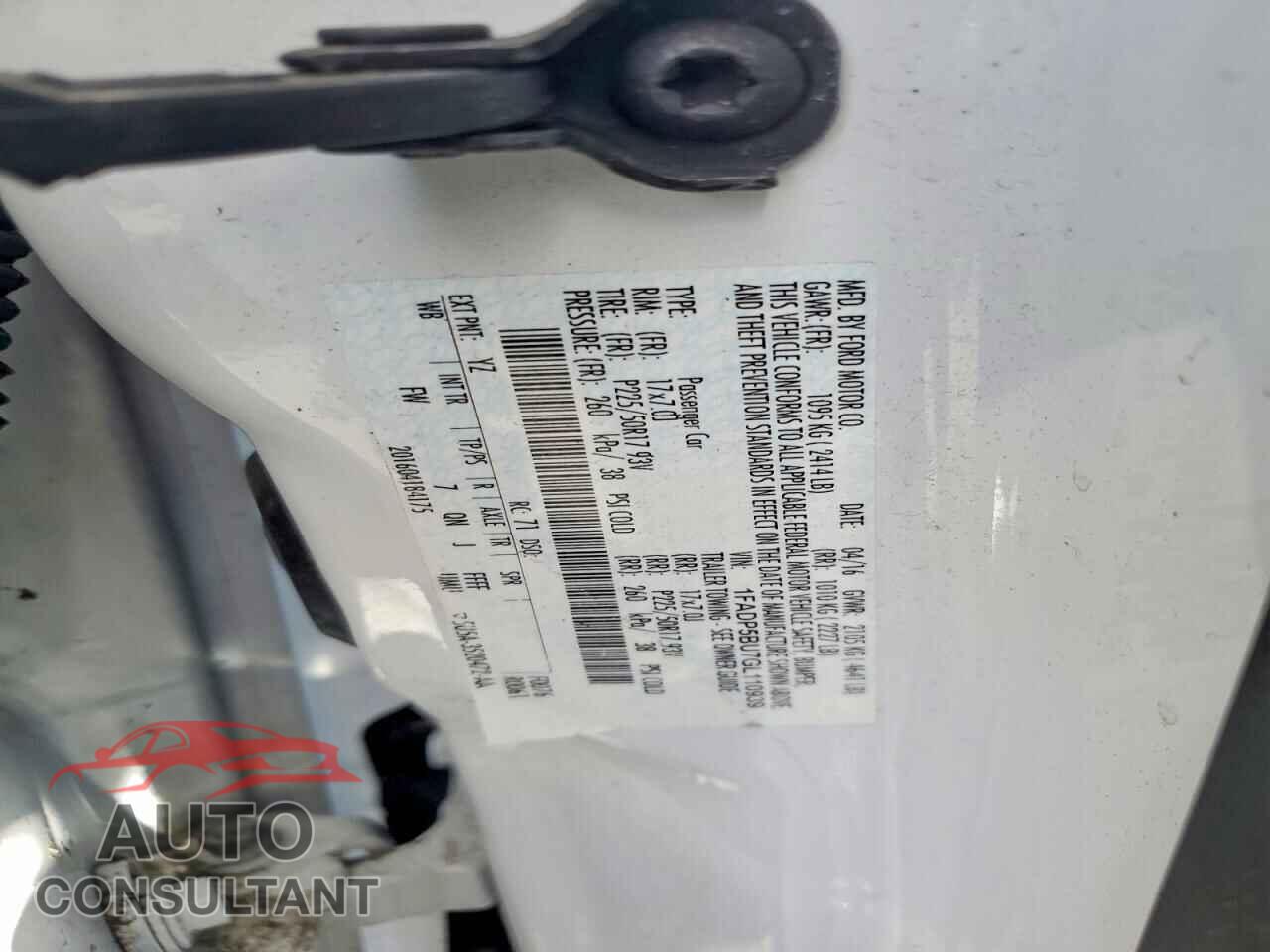 FORD CMAX 2016 - 1FADP5BU7GL110939