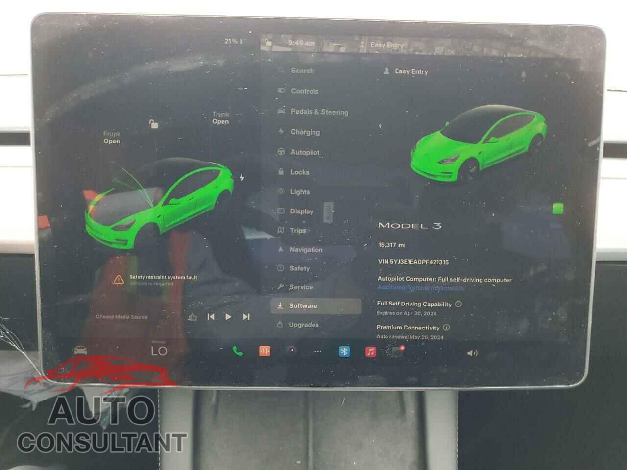 TESLA MODEL 3 2023 - 5YJ3E1EA0PF421315