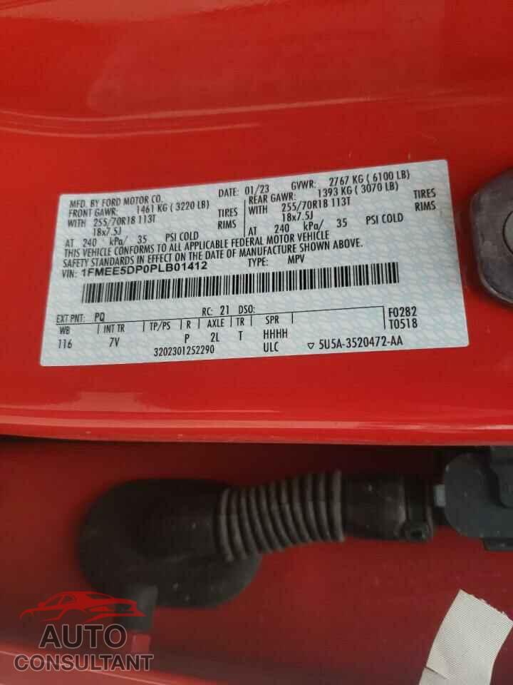 FORD BRONCO 2023 - 1FMEE5DP0PLB01412