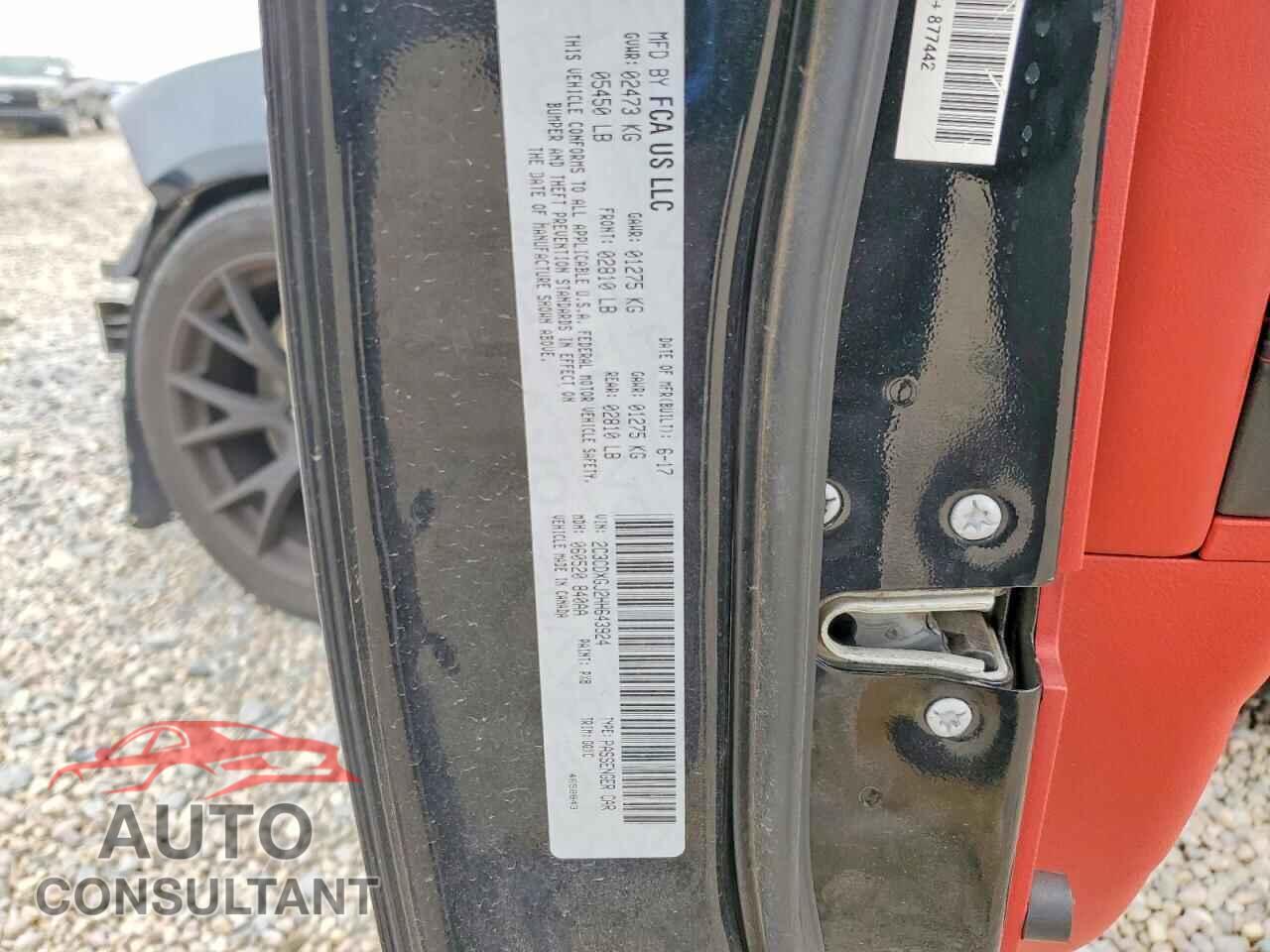 DODGE CHARGER 2017 - 2C3CDXGJ2HH643924