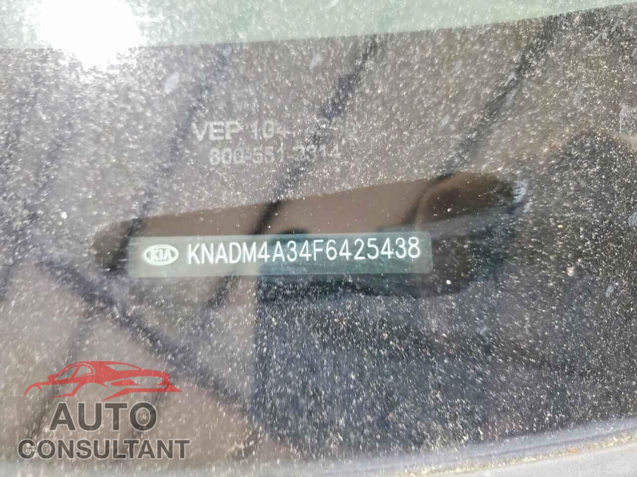 KIA RIO 2015 - KNADM4A34F6425438