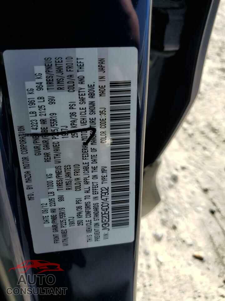 MAZDA CX-5 2013 - JM3KE2DE4D0147902