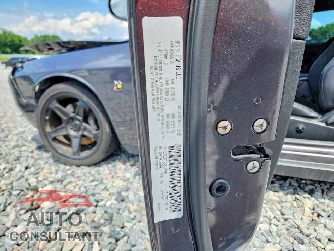 DODGE CHALLENGER 2016 - 2C3CDZFJ2GH111682