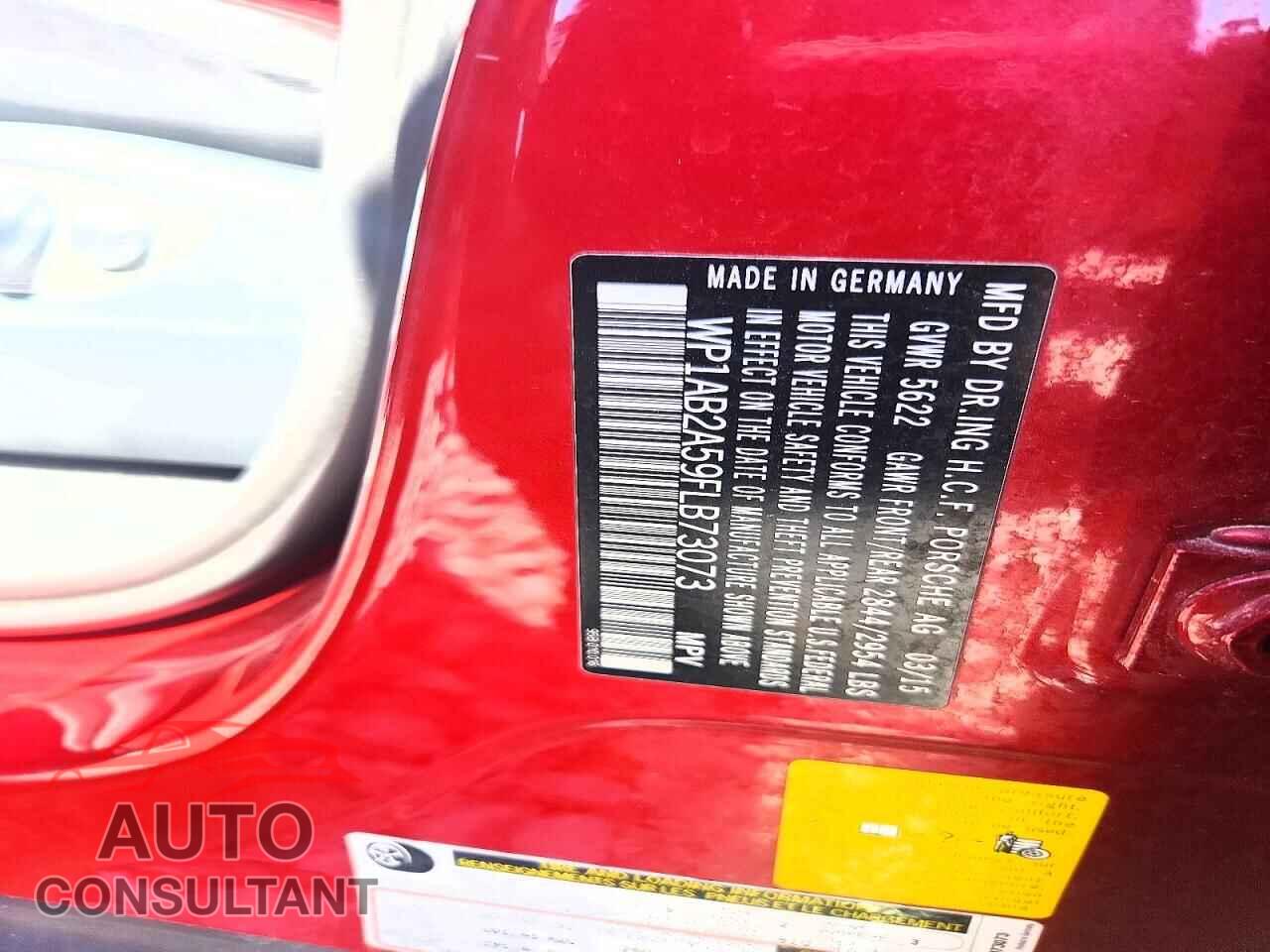 PORSCHE MACAN 2015 - WP1AB2A59FLB73073