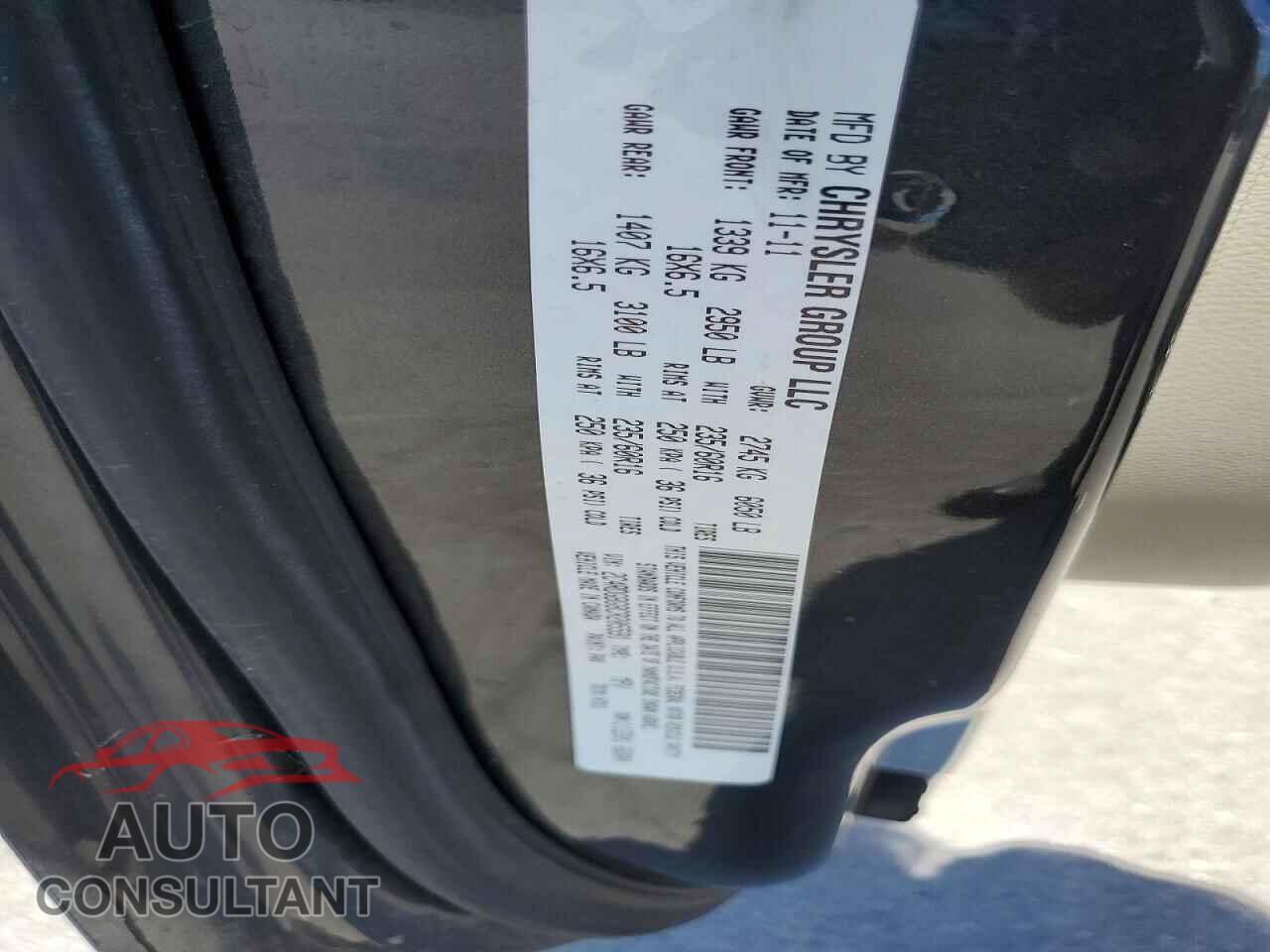 DODGE CARAVAN 2012 - 2C4RDGBG8CR205591