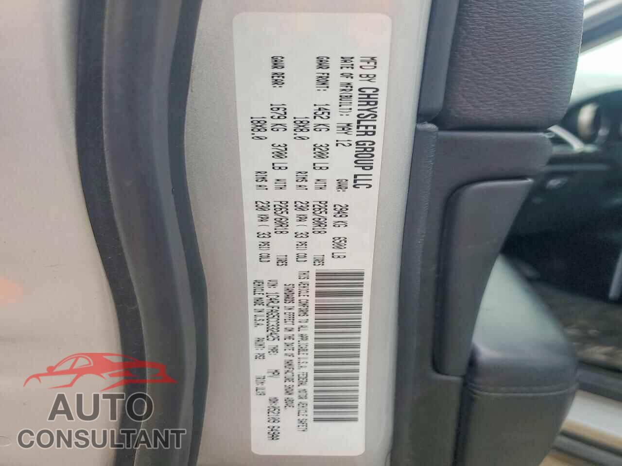 JEEP CHEROKEE 2012 - 1C4RJFAG5CC332425