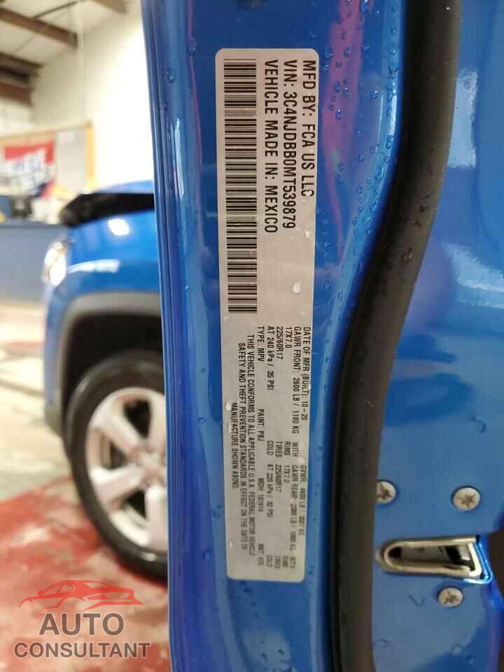JEEP COMPASS 2021 - 3C4NJDBB0MT539879