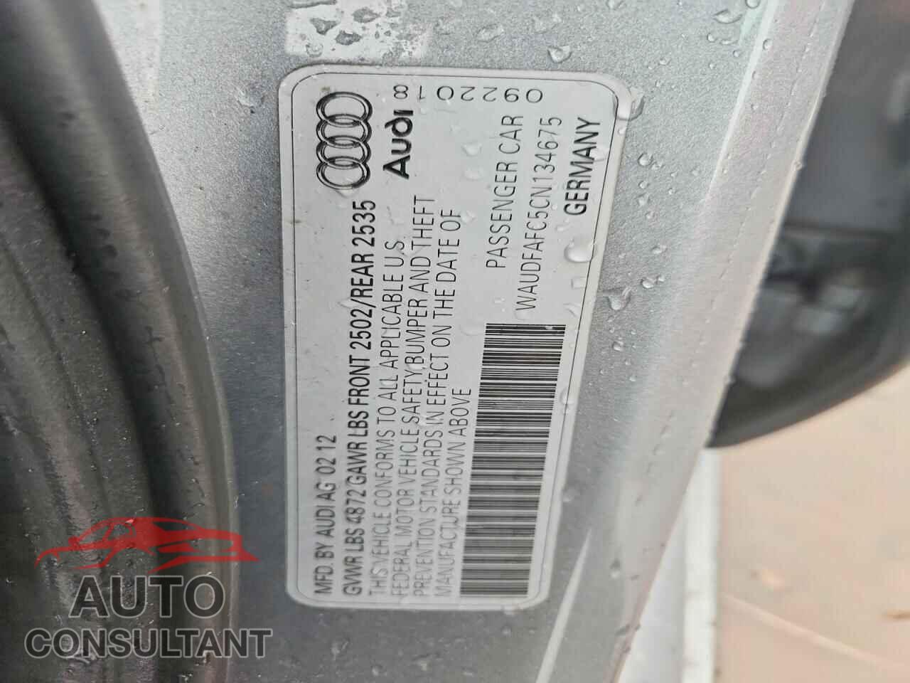 AUDI A6 2012 - WAUDFAFC5CN134675