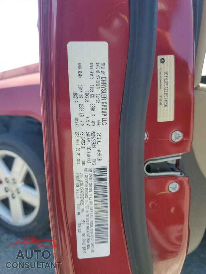 JEEP COMPASS 2014 - 1C4NJCEA2ED674656