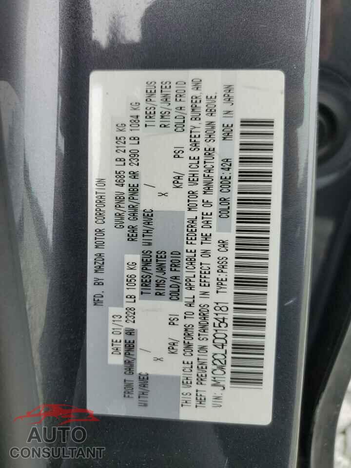 MAZDA 5 2013 - JM1CW2CL4D0154181