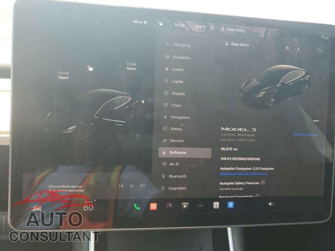 TESLA MODEL 3 2018 - 5YJ3E1EB8JF095568