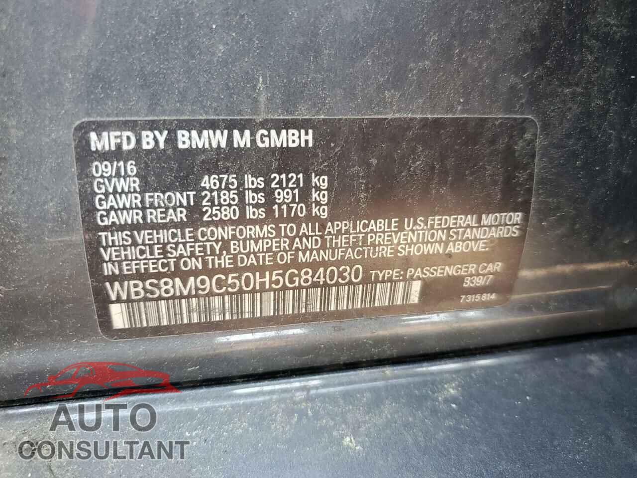 BMW M3 2017 - WBS8M9C50H5G84030