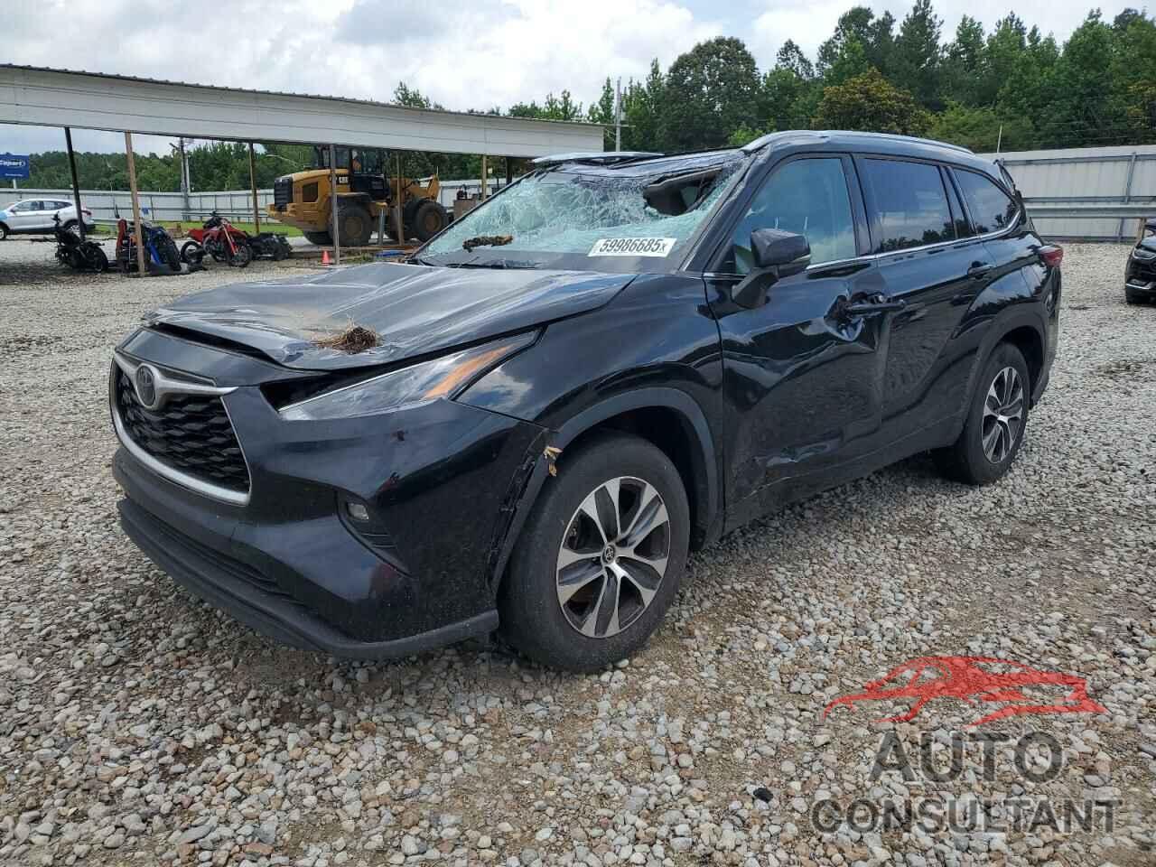 TOYOTA HIGHLANDER 2021 - 5TDGZRAH2MS521284