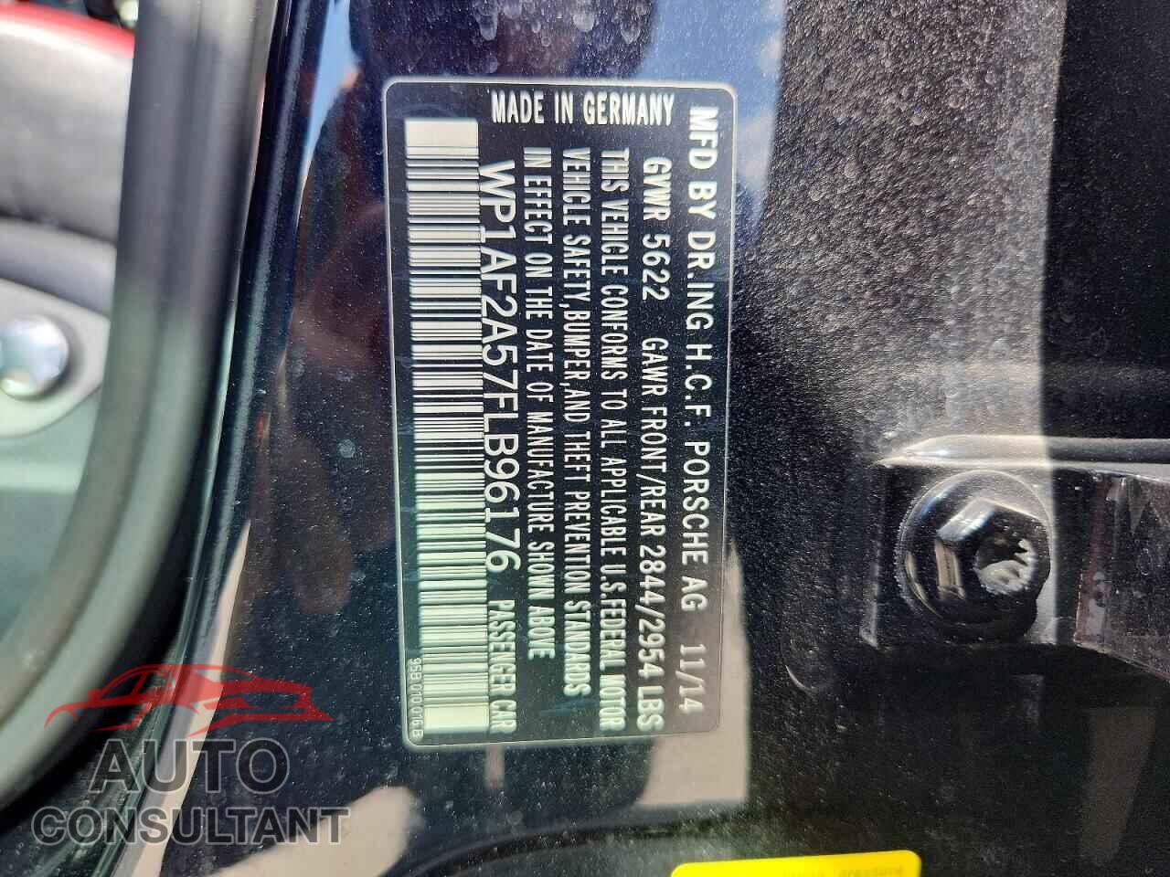 PORSCHE MACAN 2015 - WP1AF2A57FLB96176